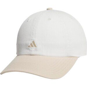Adidas Women's Off White Beige Saturday Baseball Adjustable Cotton Athletic Hat